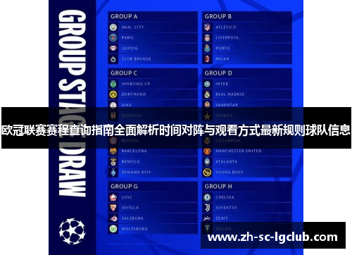 欧冠联赛赛程查询指南全面解析时间对阵与观看方式最新规则球队信息